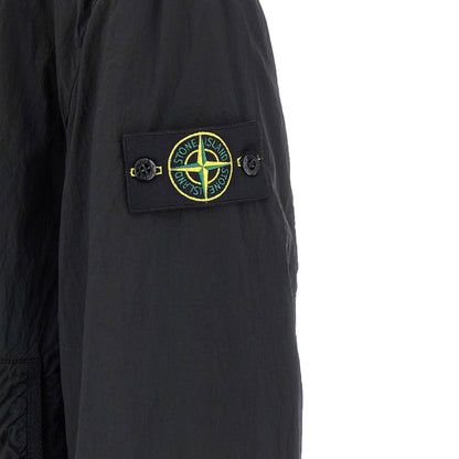[Stone Island] Nylon Metal Bomber Jacket in Black