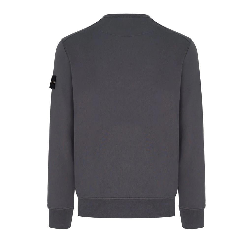 [Stone Island] Organic Cotton Fleece Garment Dyed Sweatshirt