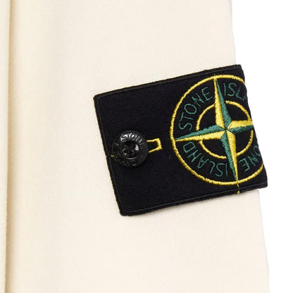 [Stone Island] Organic Cotton Fleece Garment Dyed Sweatshirt
