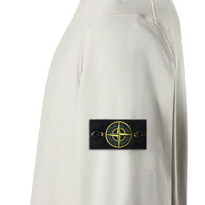 [Stone Island] Organic Cotton Fleece Garment Dyed Sweatshirt