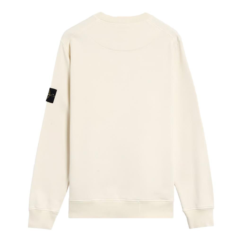 [Stone Island] Organic Cotton Fleece Garment Dyed Sweatshirt