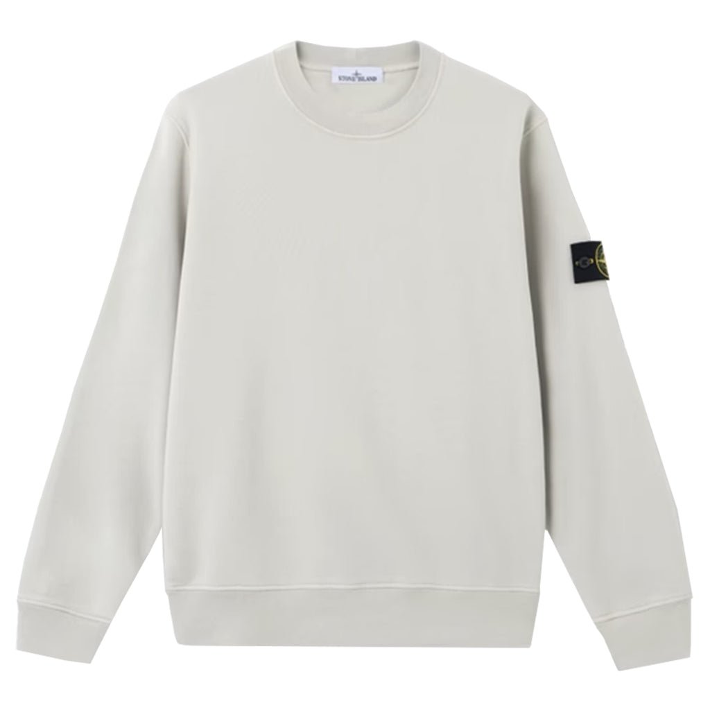 [Stone Island] Organic Cotton Fleece Garment Dyed Sweatshirt