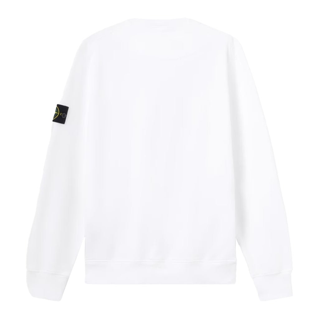 [Stone Island] Organic Cotton Fleece Garment Dyed Sweatshirt