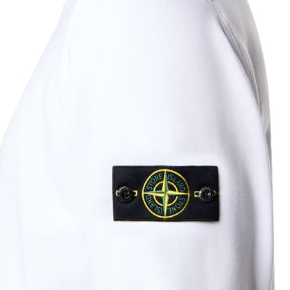 [Stone Island] Organic Cotton Fleece Garment Dyed Sweatshirt