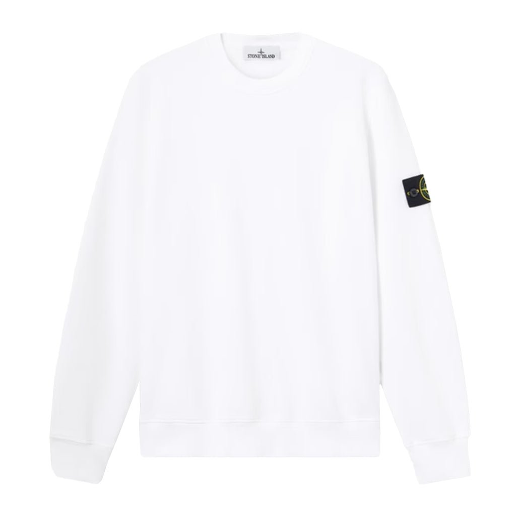 [Stone Island] Organic Cotton Fleece Garment Dyed Sweatshirt