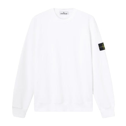 [Stone Island] Organic Cotton Fleece Garment Dyed Sweatshirt
