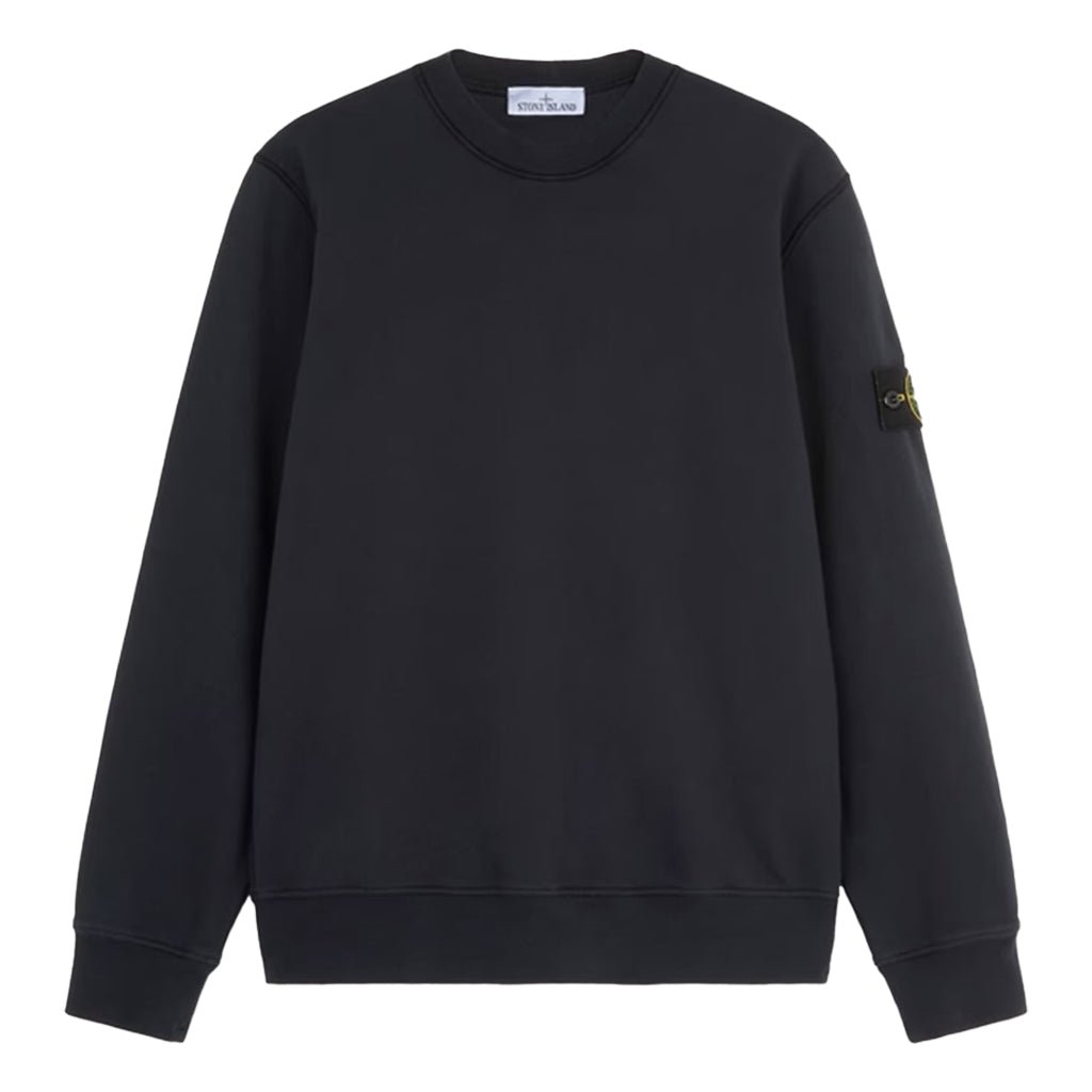 [Stone Island] Organic Cotton Fleece Garment Dyed Sweatshirt