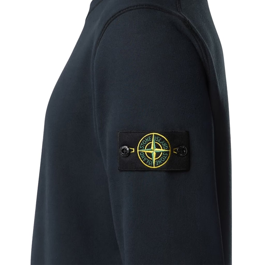 [Stone Island] Organic Cotton Fleece Garment Dyed Sweatshirt