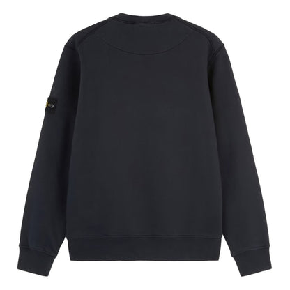 [Stone Island] Organic Cotton Fleece Garment Dyed Sweatshirt