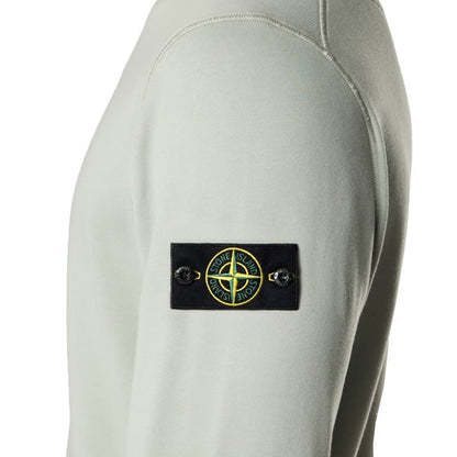 [Stone Island] Organic Cotton Fleece Garment Dyed Sweatshirt