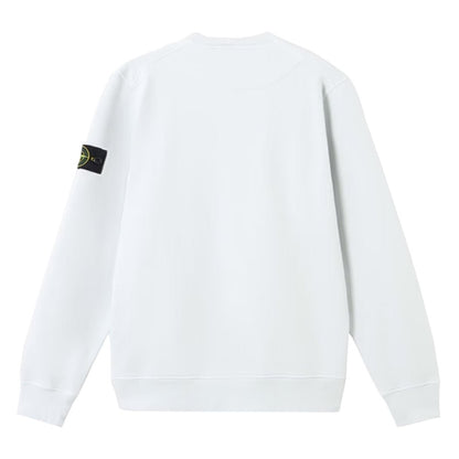[Stone Island] Organic Cotton Fleece Garment Dyed Sweatshirt