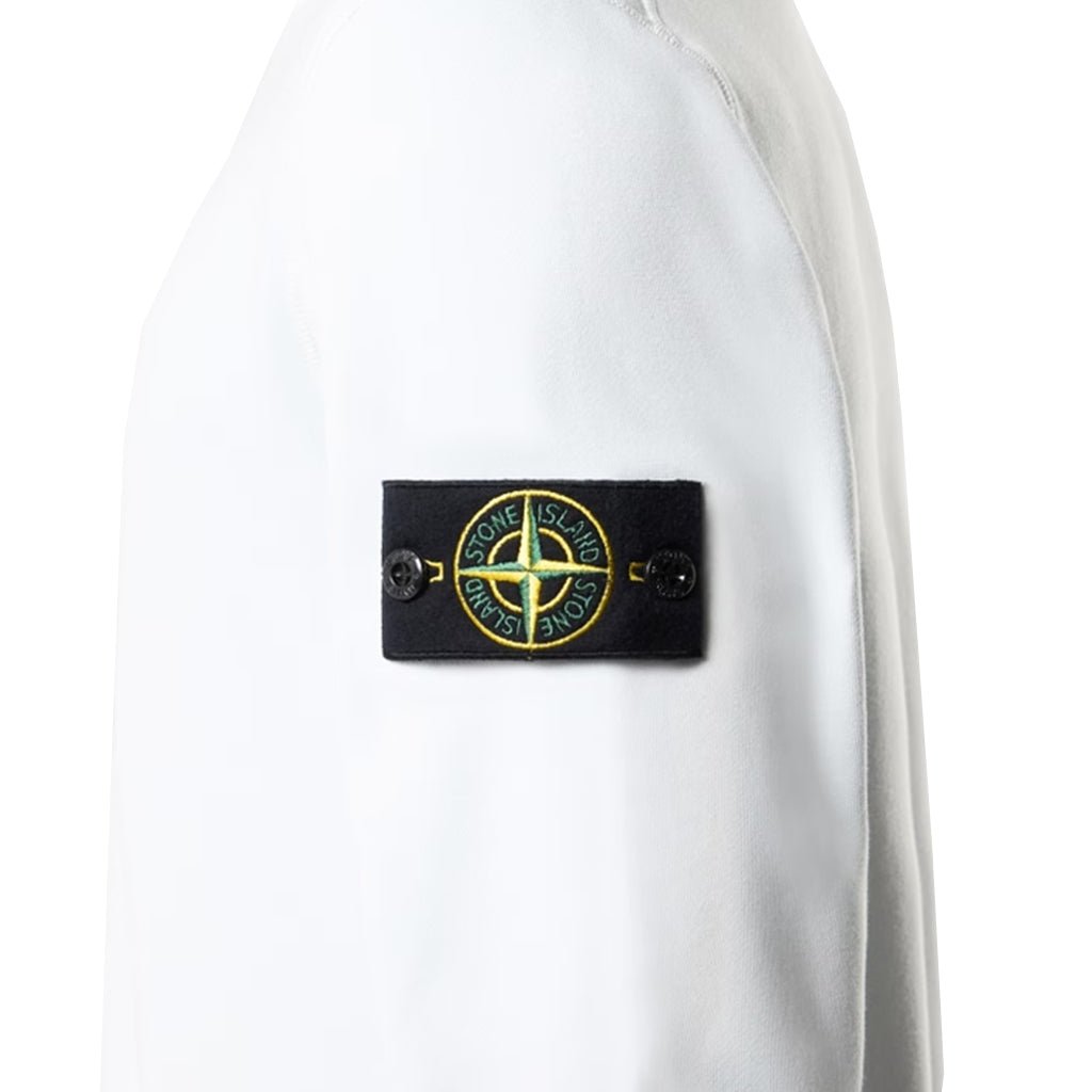 [Stone Island] Organic Cotton Fleece Garment Dyed Sweatshirt