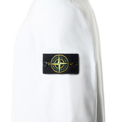 [Stone Island] Organic Cotton Fleece Garment Dyed Sweatshirt