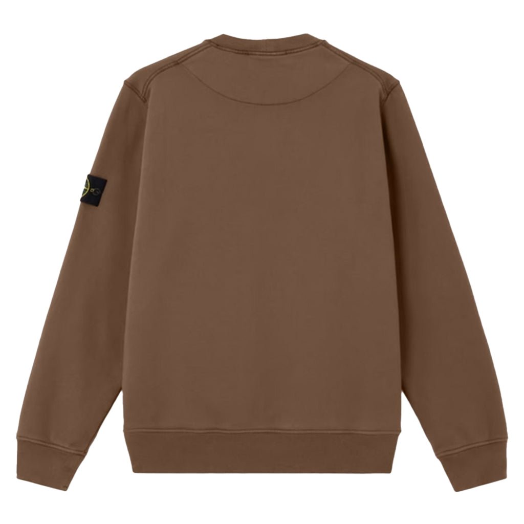 [Stone Island] Organic Cotton Fleece Garment Dyed Sweatshirt