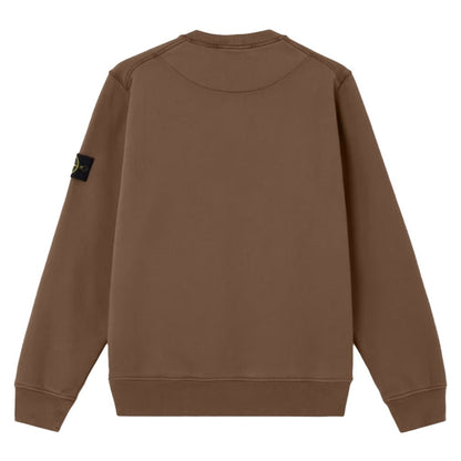 [Stone Island] Organic Cotton Fleece Garment Dyed Sweatshirt