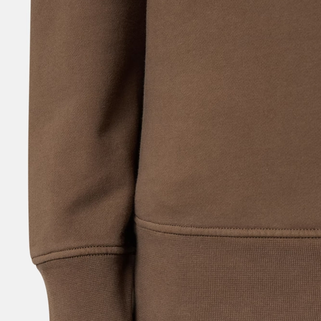 [Stone Island] Organic Cotton Fleece Garment Dyed Sweatshirt