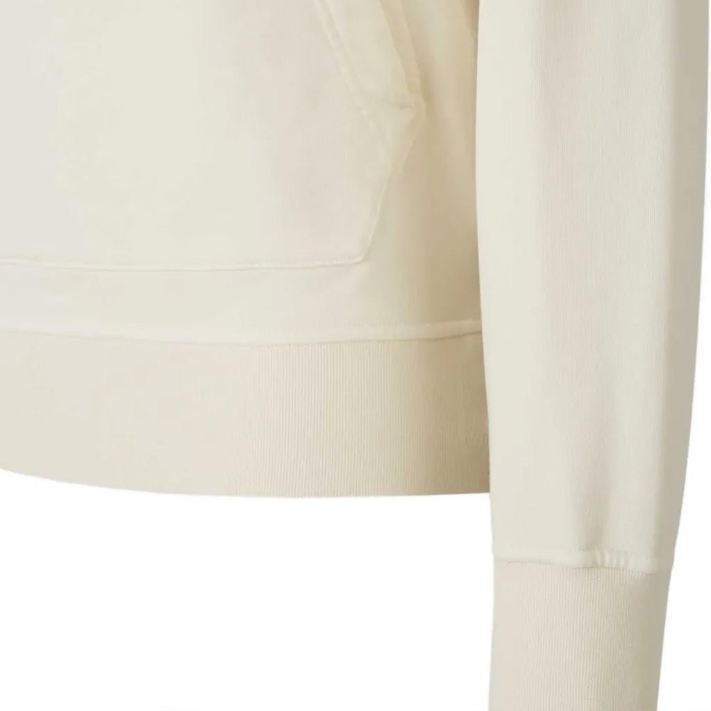 [Stone Island] Organic Cotton Fleece Hooded Sweatshirt