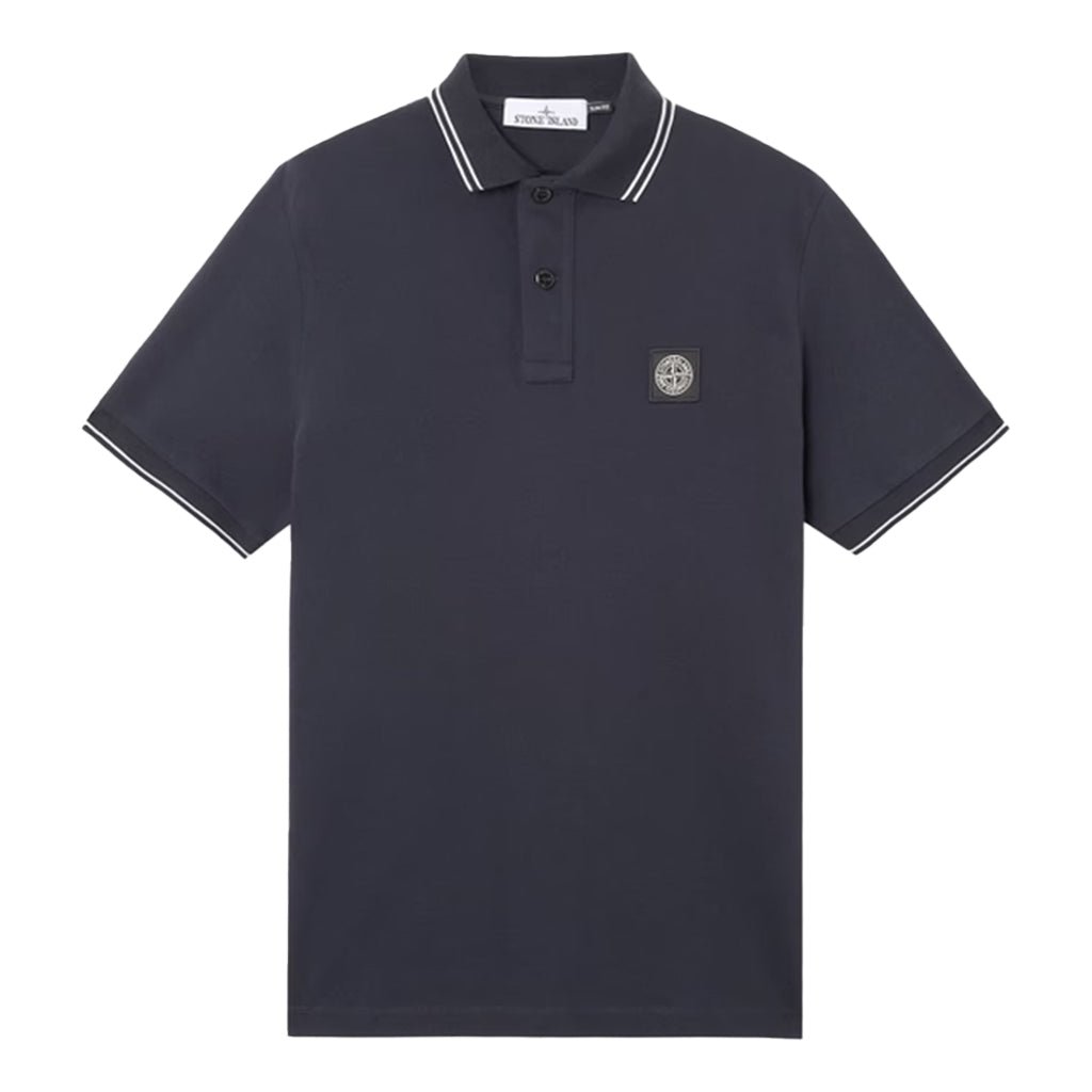 [Stone Island] Organic Cotton Piqué Short Sleeve Polo
