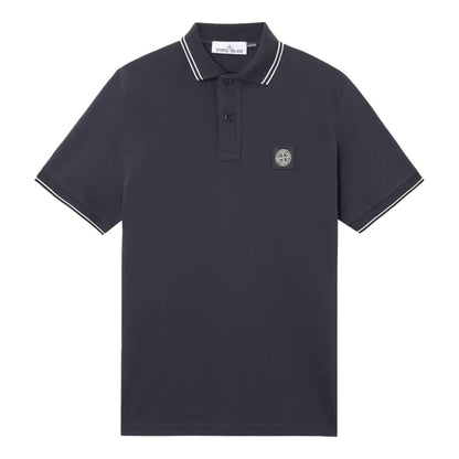 [Stone Island] Organic Cotton Piqué Short Sleeve Polo