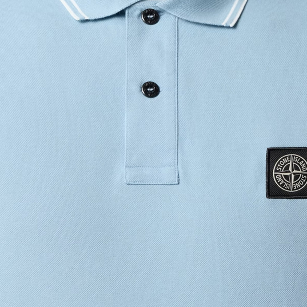 [Stone Island] Organic Cotton Piqué Short Sleeve Polo