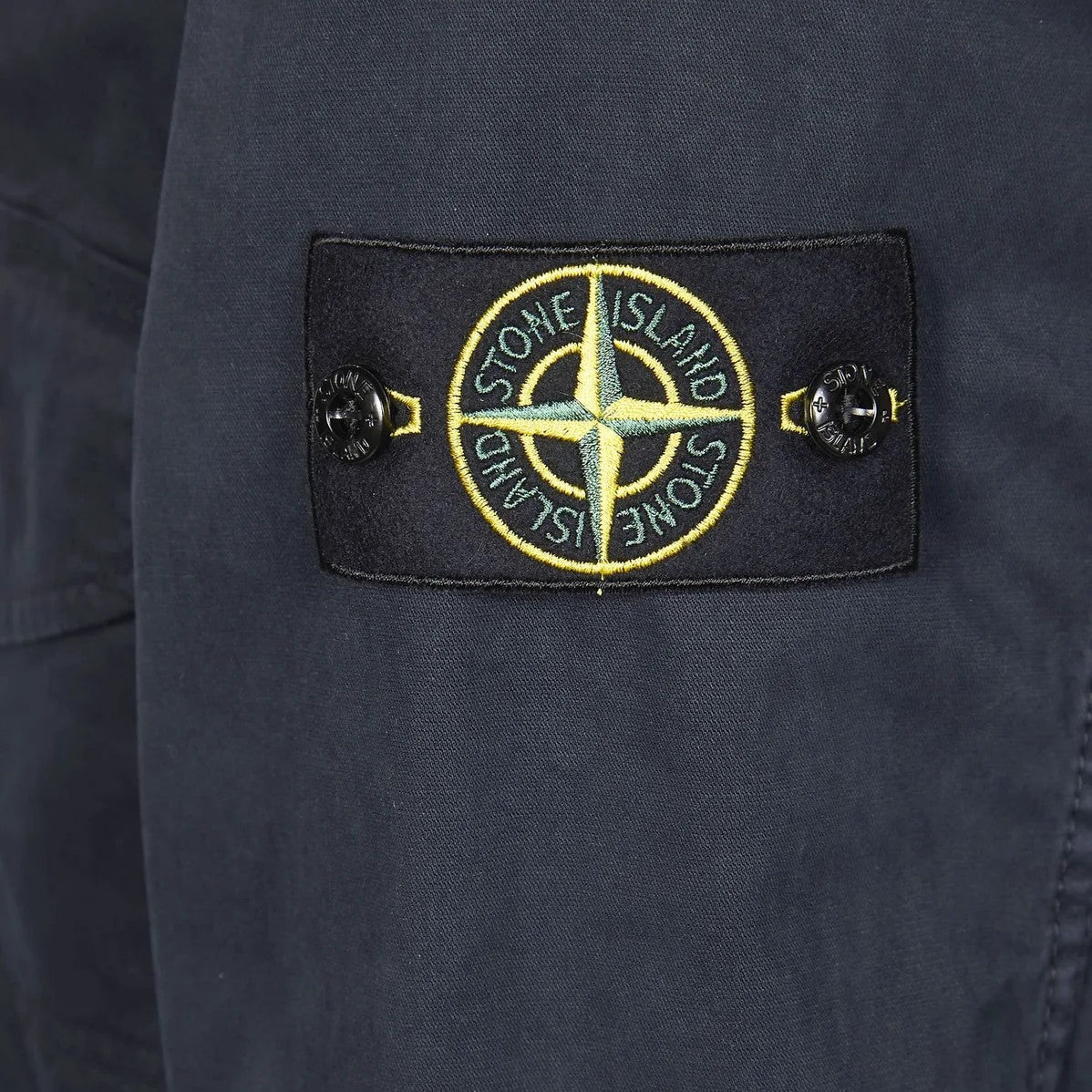 [Stone Island] Organic Cotton Stretch Broken Twill 'Old' Effect Overshirt