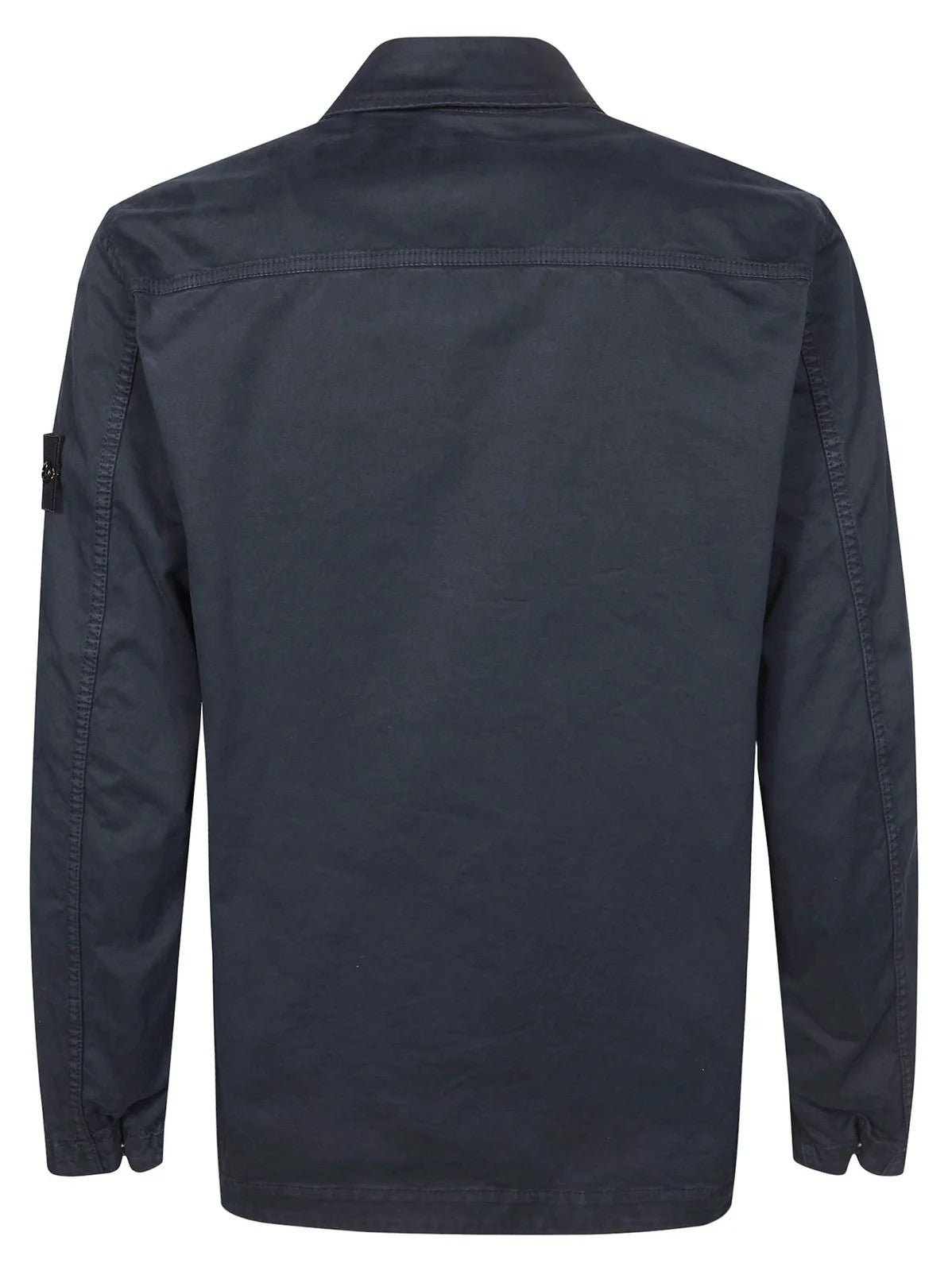 [Stone Island] Organic Cotton Stretch Broken Twill 'Old' Effect Overshirt