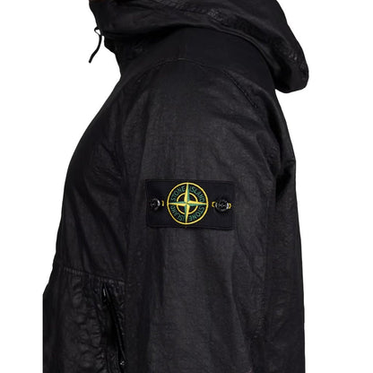 [Stone Island] Organic-Look Nylon Panama-TC Hooded Jacket