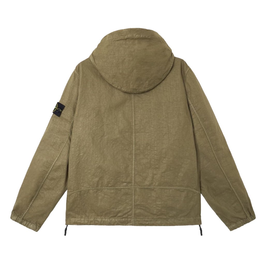 [Stone Island] Organic-Look Nylon Panama-TC Hooded Jacket
