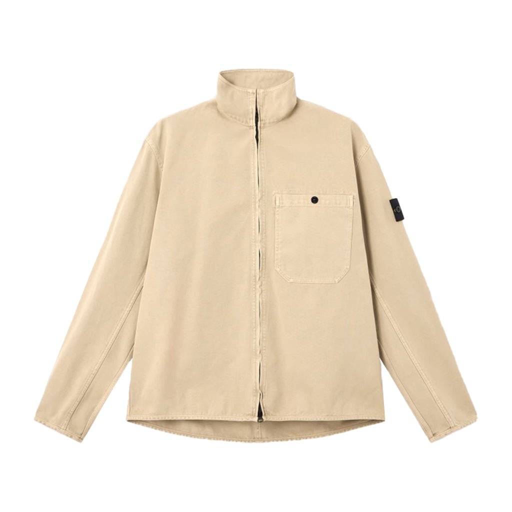 [Stone Island] Organic Panama Cotton 'Old' Effect Oveshirt