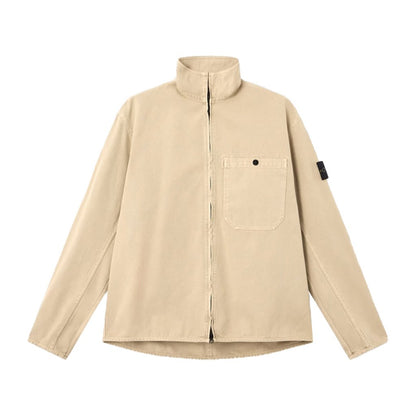[Stone Island] Organic Panama Cotton 'Old' Effect Oveshirt