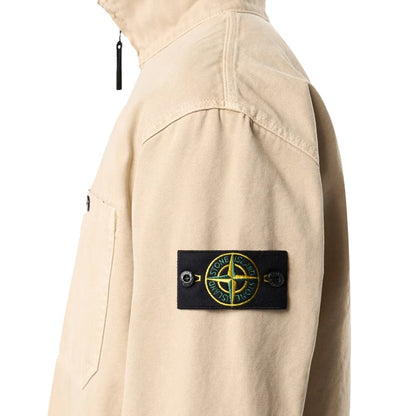 [Stone Island] Organic Panama Cotton 'Old' Effect Oveshirt