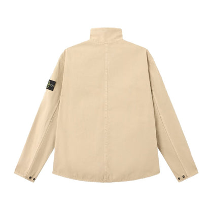 [Stone Island] Organic Panama Cotton 'Old' Effect Oveshirt