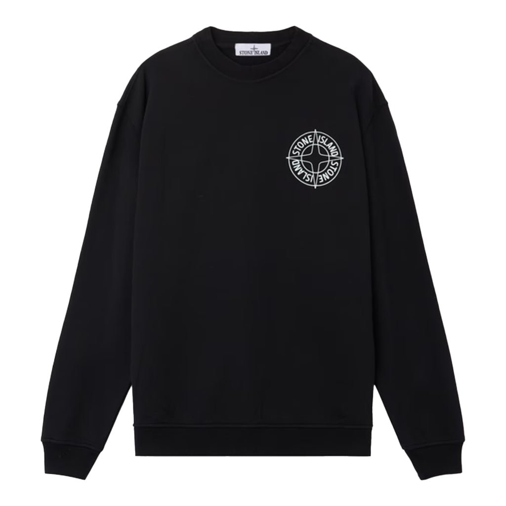 [Stone Island] "Outline Compass" Oversized Crewneck Sweatshirt