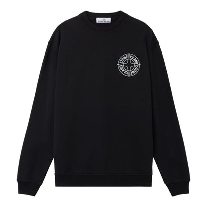 [Stone Island] "Outline Compass" Oversized Crewneck Sweatshirt