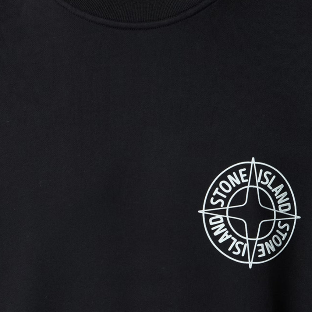 [Stone Island] "Outline Compass" Oversized Crewneck Sweatshirt