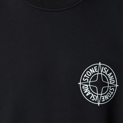 [Stone Island] "Outline Compass" Oversized Crewneck Sweatshirt