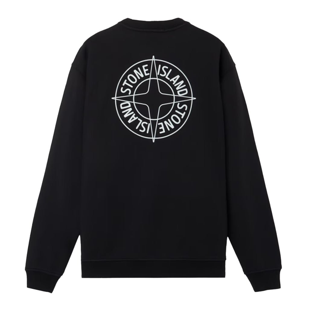 [Stone Island] "Outline Compass" Oversized Crewneck Sweatshirt