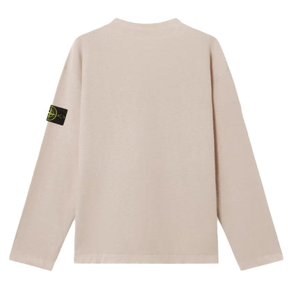 [Stone Island] Plush Stitch Cotton Loose Fit Crater-Neck Knit