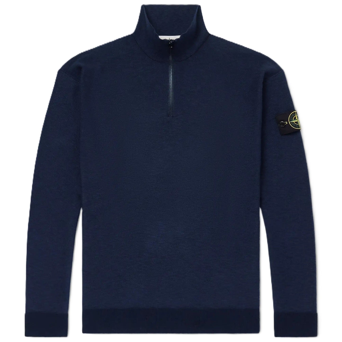 Stone Island Plush Stitch Cotton Nylon Quarter Zip