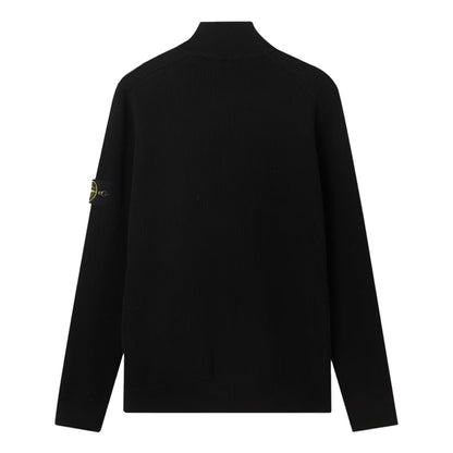 [Stone Island] Ribbed Soft Cotton Half- Zip Jumper