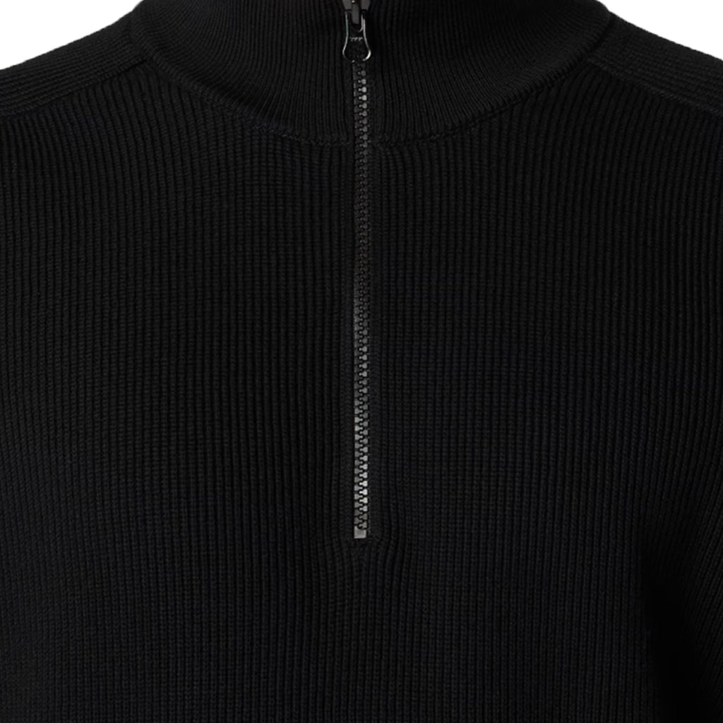 [Stone Island] Ribbed Soft Cotton Half- Zip Jumper