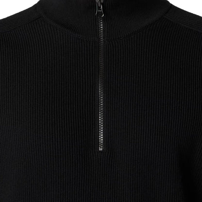 [Stone Island] Ribbed Soft Cotton Half- Zip Jumper