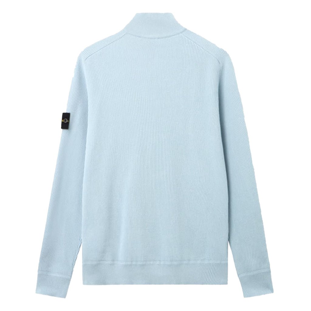 [Stone Island] Ribbed Soft Cotton Half- Zip Jumper