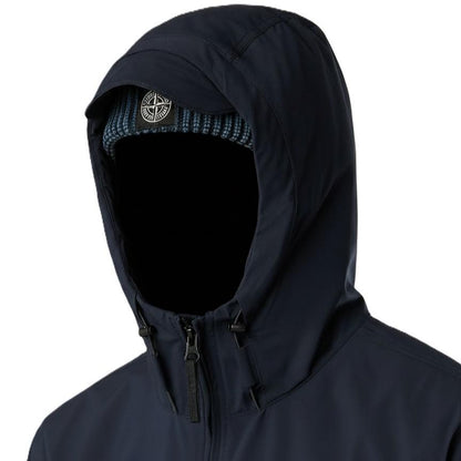 [Stone Island] Soft Shell-R E.Dye with Primaloft Padded Jacket in Navy