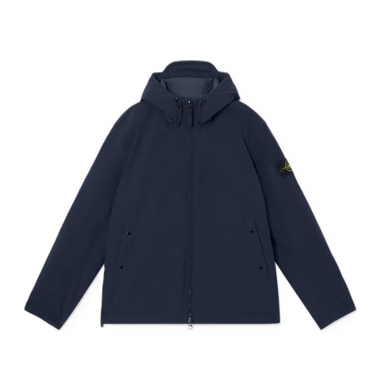 [Stone Island] Soft Shell-R E.Dye with Primaloft Padded Jacket in Navy