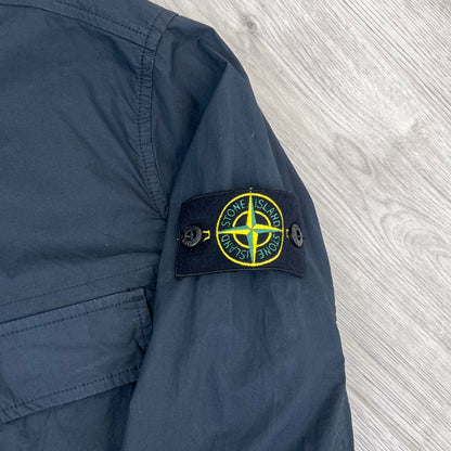 Stone Island 'Paracadute' Zip Overshirt - Navy