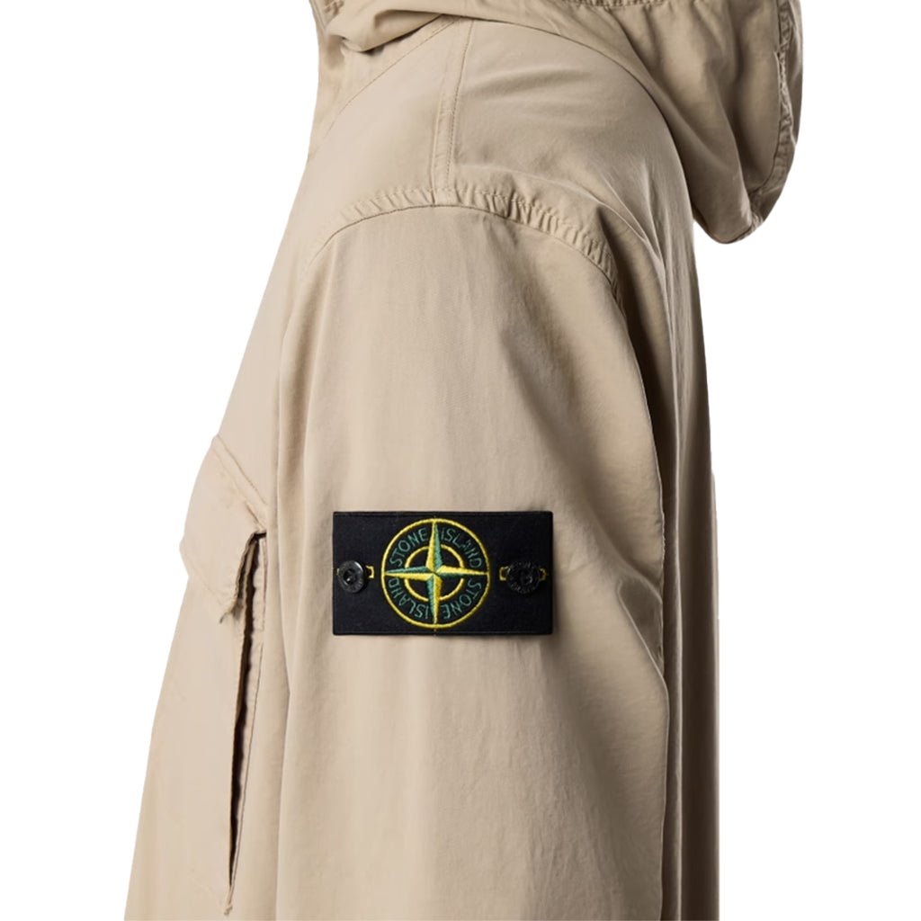 [Stone Island] Stretch Cotton Twill Hooded Jacket