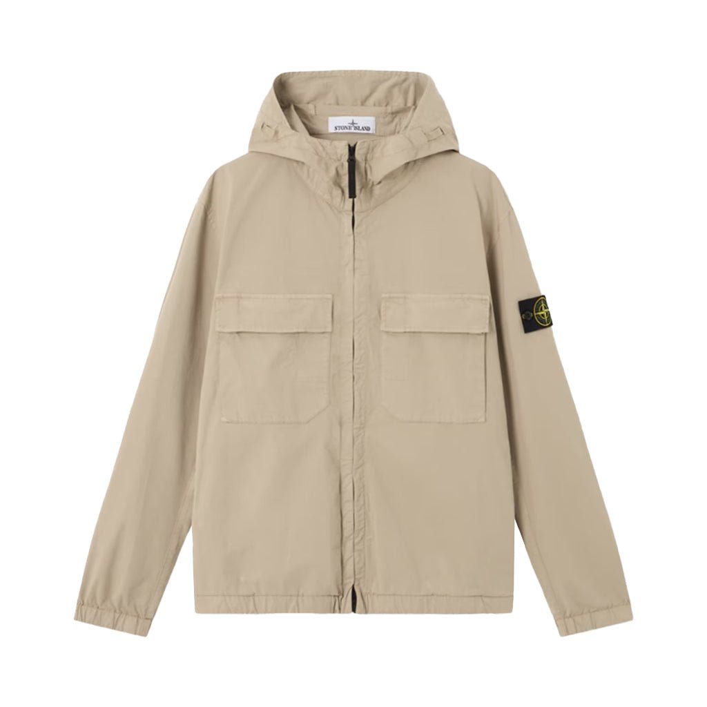 [Stone Island] Stretch Cotton Twill Hooded Jacket