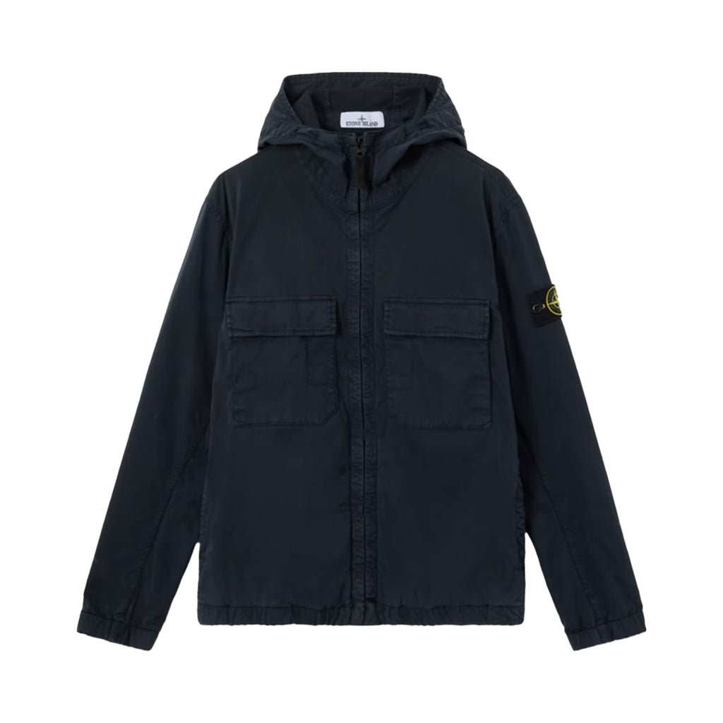 [Stone Island] Stretch Cotton Twill Hooded Jacket