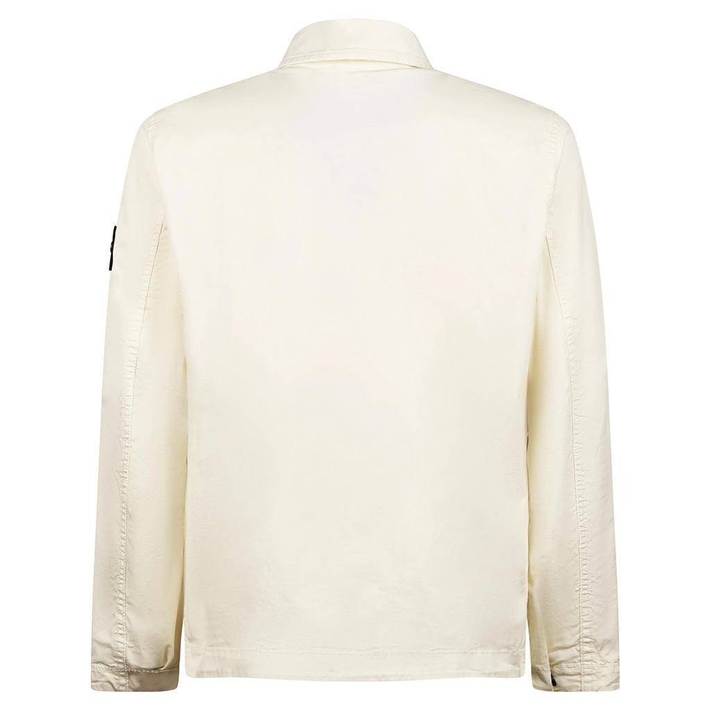 [Stone Island] Stretch Organic Cotton Twill Garment Dyed Shirt